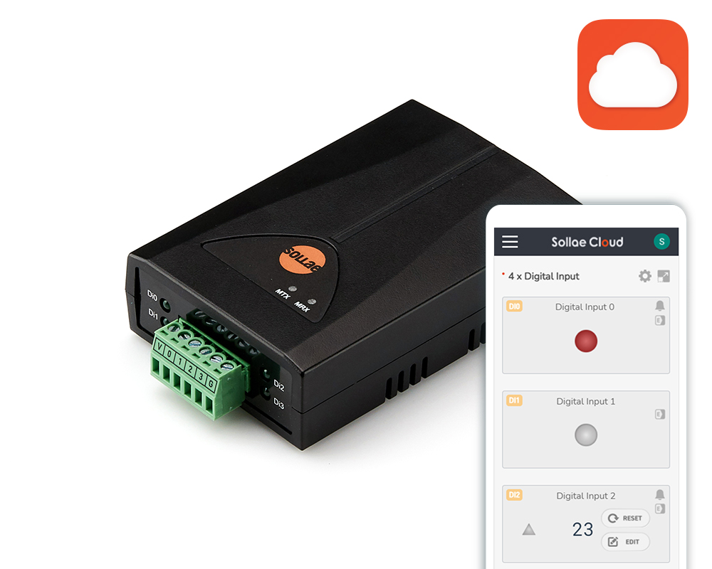클라우드 IOT 제어기 ezTCP SIG-5441 - 4포트 디지털 입력 I/O 게이트웨이 (클라우드 전용)